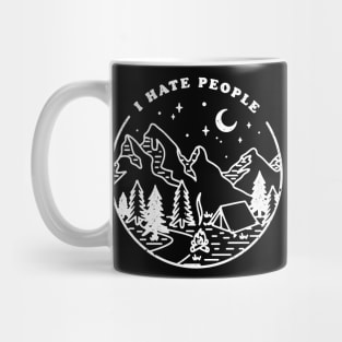 I Hate People Nature Mountain Outdoor Mug